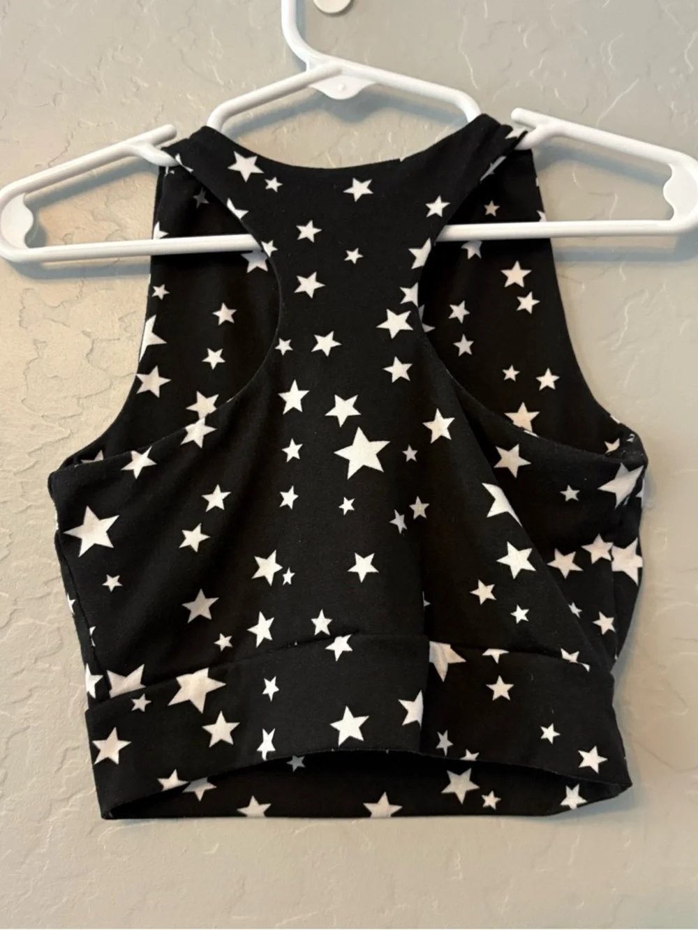 Willa B black and white star print racerback dance gymnastics outfit size 2/3